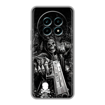 Силиконовый чехол на Realme 13 Pro Plus с принтом Скелет Силиконовый чехол на Realme 13 Pro Plus с принтом Скелет