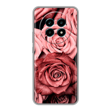 Силиконовый чехол на Realme 13 Pro Plus с принтом Цветы розы Силиконовый чехол на Realme 13 Pro Plus с принтом Цветы розы