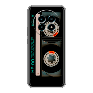 Силиконовый чехол на Realme 13 Pro Plus с принтом Кассета Силиконовый чехол на Realme 13 Pro Plus с принтом Кассета