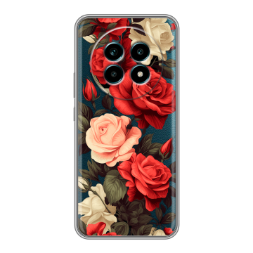 Силиконовый чехол на Realme 13 Pro Plus с принтом Розы