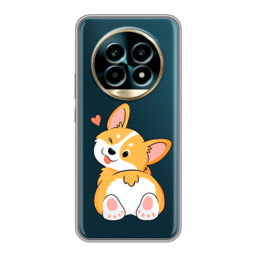 Силиконовый чехол на Realme 13 Pro Plus с принтом Корги