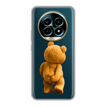 Силиконовый чехол на Realme 13 Pro Plus с принтом Медведь Силиконовый чехол на Realme 13 Pro Plus с принтом Медведь