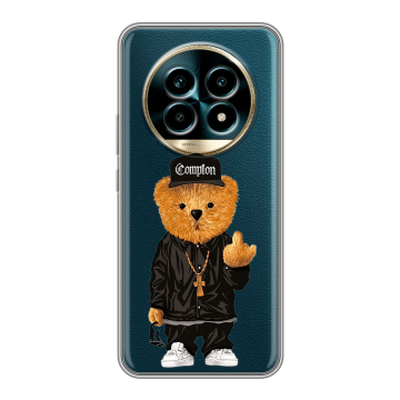 Силиконовый чехол на Realme 13 Pro Plus с принтом Плюшевый медведь