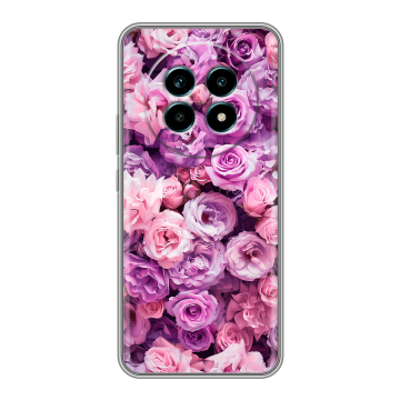 Силиконовый чехол на Realme 13 Pro Plus с принтом лавандовые розы