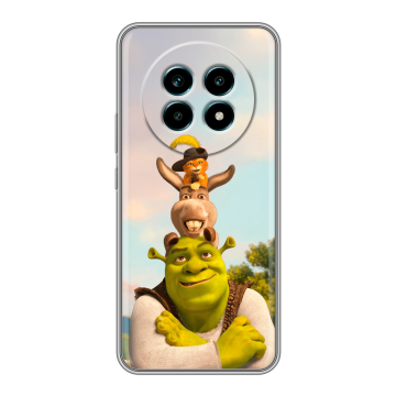Силиконовый чехол на Realme 13 Pro Plus с принтом Шрек Shrek