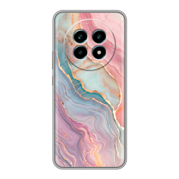 Силиконовый чехол на Realme 13 Pro Plus с принтом розовый мрамор Силиконовый чехол на Realme 13 Pro Plus с принтом розовый мрамор