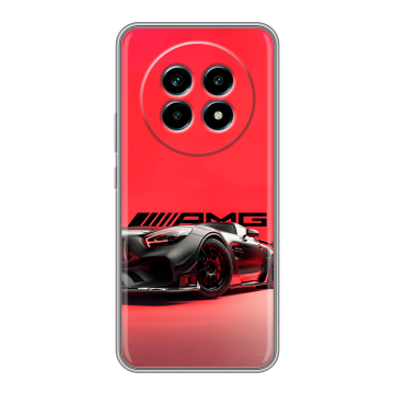 Силиконовый чехол на Realme 13 Pro Plus с принтом Мерседес Mercedes AMG