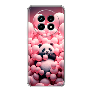 Силиконовый чехол на Realme 13 Pro Plus с принтом Панда Силиконовый чехол на Realme 13 Pro Plus с принтом Панда