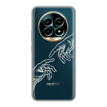 Силиконовый чехол на Realme 13 Pro Plus с принтом Сотворение мира