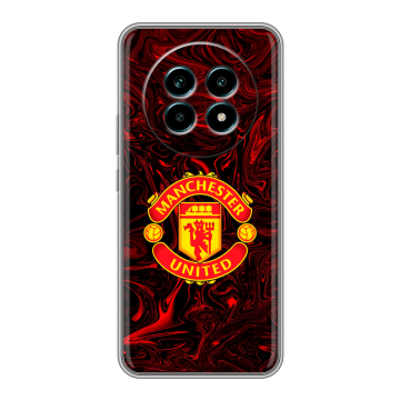 Силиконовый чехол на Realme 13 Pro Plus с принтом Manchester United