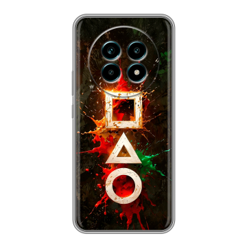 Силиконовый чехол на Realme 13 Pro Plus с принтом Squid Game Игра кальмара