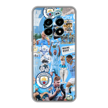 Силиконовый чехол на Realme 13 Pro Plus с принтом Man City Манчестер Сити