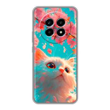 Силиконовый чехол на Realme 13 Pro Plus с принтом Красивый кот
