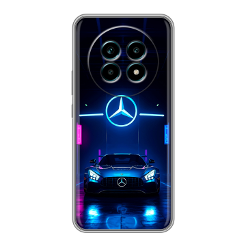 Силиконовый чехол на Realme 13 Pro Plus с принтом Mercedes Мерседес Силиконовый чехол на Realme 13 Pro Plus с принтом Mercedes Мерседес