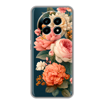 Силиконовый чехол на Realme 13 Pro Plus с принтом цветы