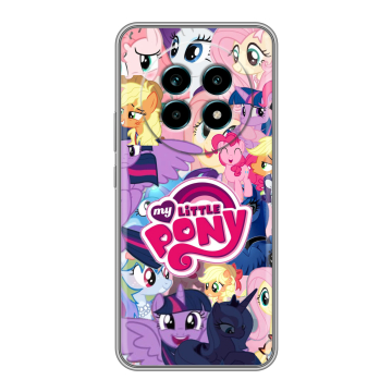 Силиконовый чехол на Realme 13 Pro Plus с принтом My little pony Дружба чудо