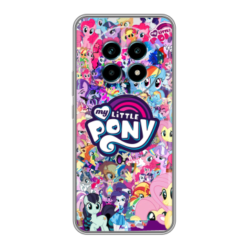Силиконовый чехол на Realme 13 Pro Plus с принтом My little pony Дружба чудо Силиконовый чехол на Realme 13 Pro Plus с принтом My little pony Дружба чудо