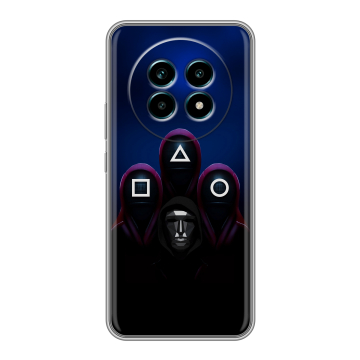 Силиконовый чехол на Realme 13 Pro Plus с принтом Игра Кальмара