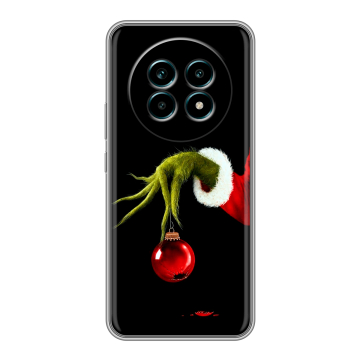 Силиконовый чехол на Realme 13 Pro Plus с принтом Новый год Гринч