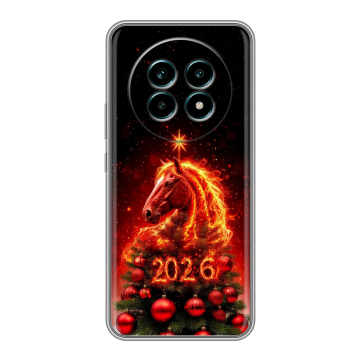 Силиконовый чехол на Realme 13 Pro Plus с принтом Новый год