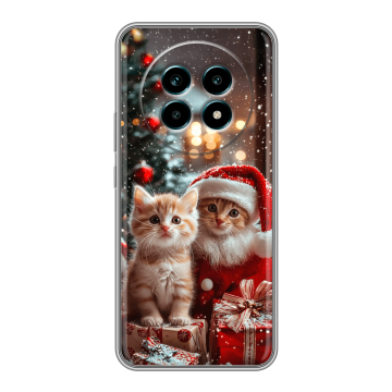 Силиконовый чехол на Realme 13 Pro Plus с принтом Новый год