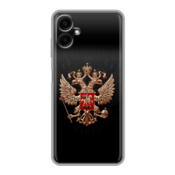 Силиконовый чехол на Samsung Galaxy A06 с принтом Герб России Силиконовый чехол на Samsung Galaxy A06 с принтом Герб России