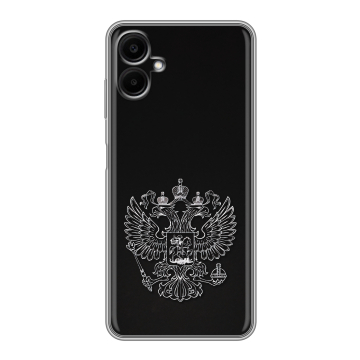 Силиконовый чехол на Samsung Galaxy A06 с принтом Герб России Силиконовый чехол на Samsung Galaxy A06 с принтом Герб России