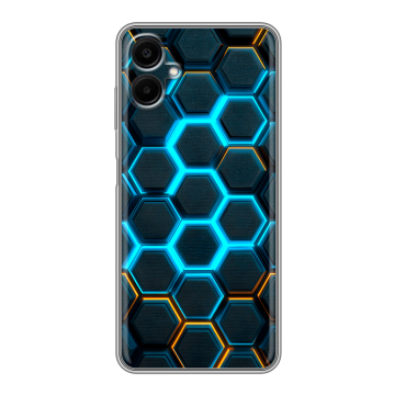 Силиконовый чехол на Samsung Galaxy A06 с принтом Неоновые соты Силиконовый чехол на Samsung Galaxy A06 с принтом Неоновые соты