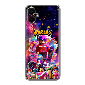 Силиконовый чехол на Samsung Galaxy A06 с принтом Roblox Роблокс