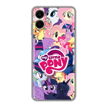 Силиконовый чехол на Samsung Galaxy A06 с принтом My little pony Дружба чудо Силиконовый чехол на Samsung Galaxy A06 с принтом My little pony Дружба чудо