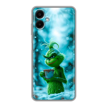 Силиконовый чехол на Samsung Galaxy A06 с принтом Новый год гринч Силиконовый чехол на Samsung Galaxy A06 с принтом Новый год гринч