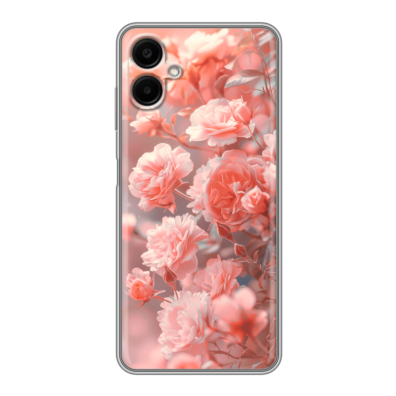 Силиконовый чехол на Samsung Galaxy A06 с принтом Розы цветы Силиконовый чехол на Samsung Galaxy A06 с принтом Розы цветы