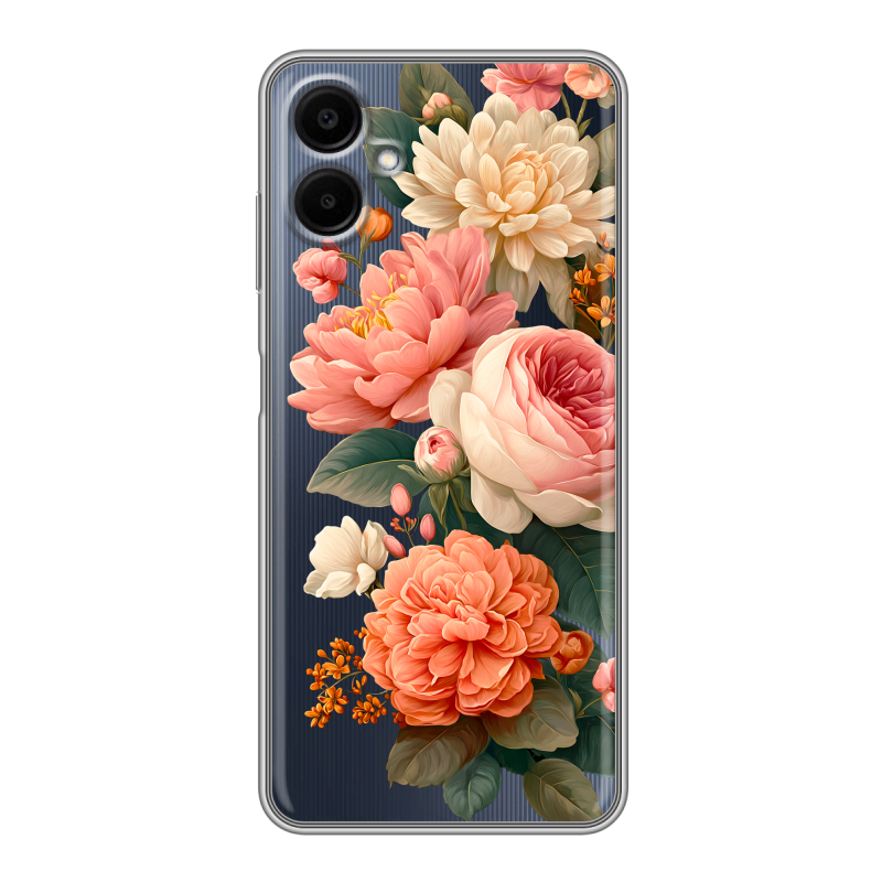 Силиконовый чехол на Samsung Galaxy A06 с принтом цветы Силиконовый чехол на Samsung Galaxy A06 с принтом цветы