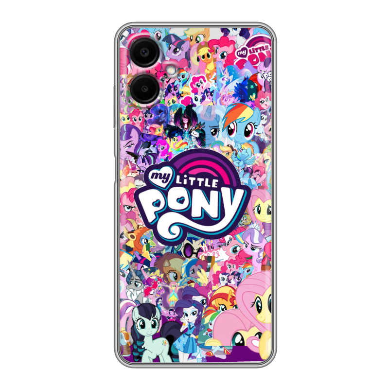 Силиконовый чехол на Samsung Galaxy A06 с принтом My little pony Дружба чудо Силиконовый чехол на Samsung Galaxy A06 с принтом My little pony Дружба чудо