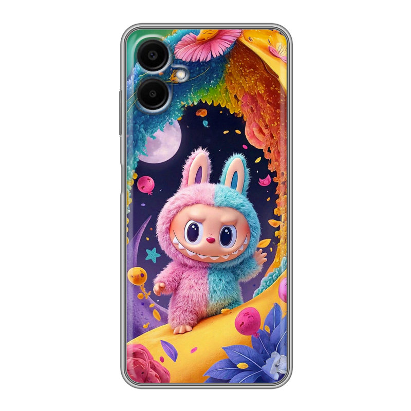 Силиконовый чехол на Samsung Galaxy A06 с принтом Labubu Лабубу Силиконовый чехол на Samsung Galaxy A06 с принтом Labubu Лабубу