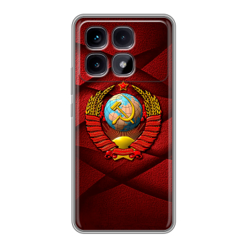 Силиконовый чехол на Xiaomi Redmi K70 Ultra с принтом Герб СССР Силиконовый чехол на Xiaomi Redmi K70 Ultra с принтом Герб СССР