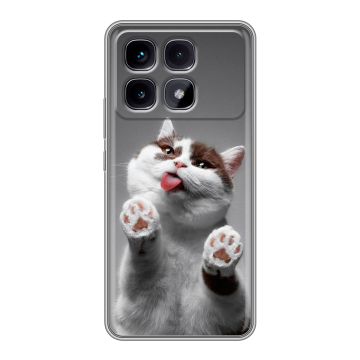 Силиконовый чехол на Xiaomi Redmi K70 Ultra с принтом Коты Силиконовый чехол на Xiaomi Redmi K70 Ultra с принтом Коты