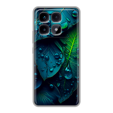 Силиконовый чехол на Xiaomi Redmi K70 Ultra с принтом Листья Силиконовый чехол на Xiaomi Redmi K70 Ultra с принтом Листья