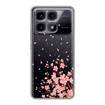 Силиконовый чехол на Xiaomi Redmi K70 Ultra с принтом Ветка сакуры