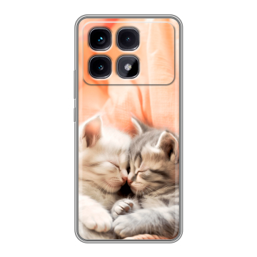 Силиконовый чехол на Xiaomi Redmi K70 Ultra с принтом Котята