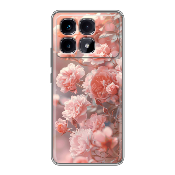 Силиконовый чехол на Xiaomi Redmi K70 Ultra с принтом Розовые розы