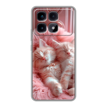 Силиконовый чехол на Xiaomi Redmi K70 Ultra с принтом котята котики Силиконовый чехол на Xiaomi Redmi K70 Ultra с принтом котята котики