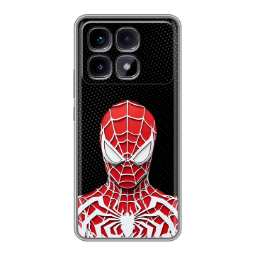 Силиконовый чехол на Xiaomi Redmi K70 Ultra с принтом человек паук spiderman