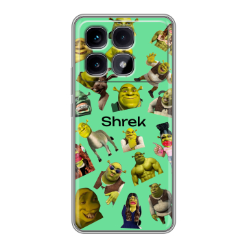 Силиконовый чехол на Xiaomi Redmi K70 Ultra с принтом Шрек Shrek
