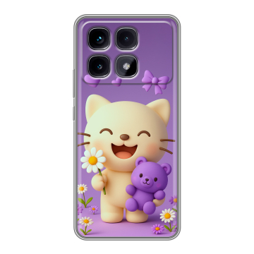 Силиконовый чехол на Xiaomi Redmi K70 Ultra с принтом для девочек