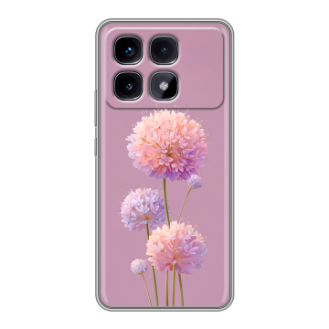 Силиконовый чехол на Xiaomi Redmi K70 Ultra с принтом Цветы