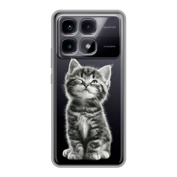 Силиконовый чехол на Xiaomi Redmi K70 Ultra с принтом Котенок