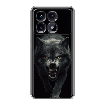 Силиконовый чехол на Xiaomi Redmi K70 Ultra с принтом Волк Силиконовый чехол на Xiaomi Redmi K70 Ultra с принтом Волк