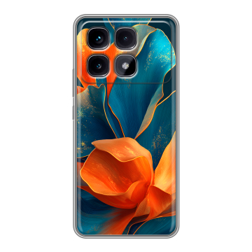 Силиконовый чехол на Xiaomi Redmi K70 Ultra с принтом Цветы