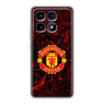 Силиконовый чехол на Xiaomi Redmi K70 Ultra с принтом Manchester United